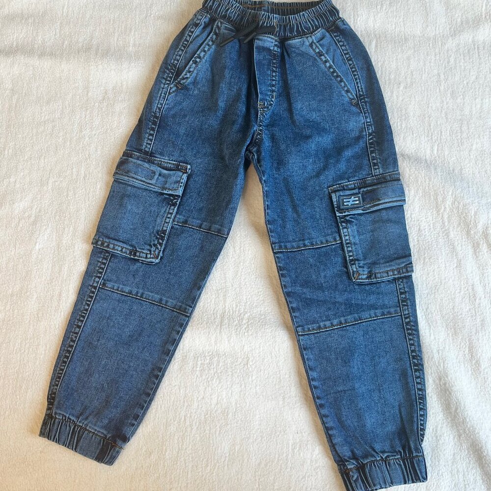 Moi Noi demim cargo pants Size 4 NWOT